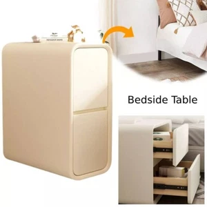 Narrow Nightstand with Drawers Bedside Table Night Table for Bedroom Living Room - Picture 1 of 12