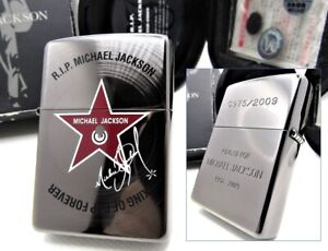 MJ Michael Jackson RIP double face limitée ZIPPO 2009 Neuf dans sa boîte rare