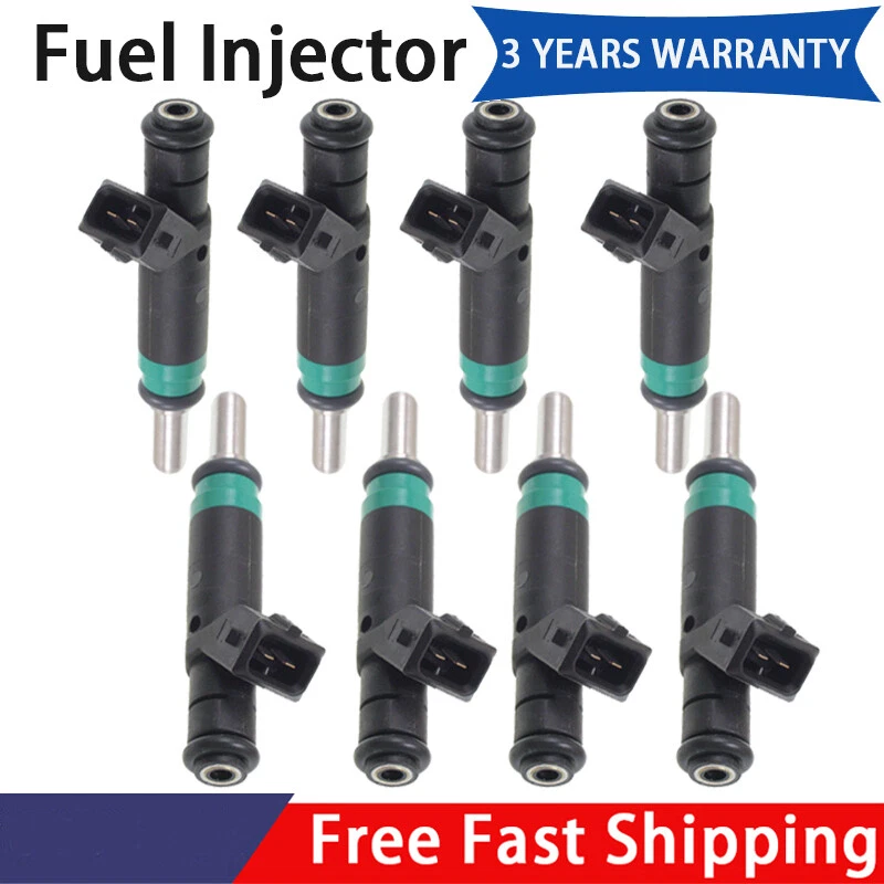8Pcs Fuel Injector FJ739 For 2004-2006 BMW X5 4.4L V8 & 2004-2010 BMW X5 4.8L V8 - Image 1 of 4