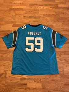 VTG Nike NFL Luke Kuechly Carolina Panthers Jersey Random Autos Rare Adult 3XL - Picture 1 of 12