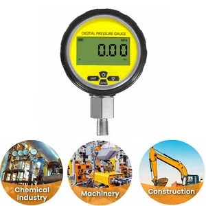 Digital Hydraulic Pressure Gauge 10000 PSI/700BAR with 1/4-Inch NPT Connector - Picture 1 of 8