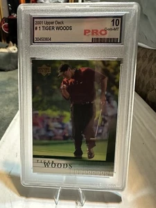 2001 Upper Deck - #1 Tiger Woods (RC) - Picture 1 of 2
