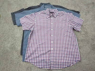 Lot of 3 Button Up Shirt Mens Extra Large Business Casuals Haband Synrgy - Image 1 of 4
