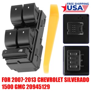 Window Control Switch for 2007-2014 Chevy Silverado GMC Sierra 20945129 22895545 - Picture 1 of 9