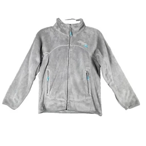 Chaqueta Geographical Norway Mujer Grande Gris Pila Alta Vellón Cremallera Completa Exterior - Imagen 1 de 14
