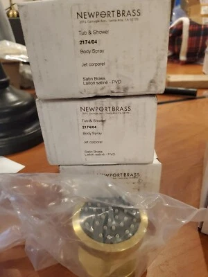 Newport Latón 2174/04 Bañera y Ducha Función Única Cuerpo Spray Borde LATÓN SATINADO Foto 1 de 4