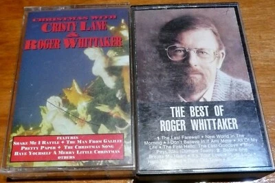 Lot of 2 Roger Whittaker Cassette Tapes - Best of and Christmas With Cristy Lane - Image 1 of 2