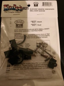 Kadee #821 Black Body Mounted Coupler w/Small Short Gear Box (#1 Scale) - Picture 1 of 2