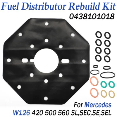 Fuel Distributor Rebuild Kit For Mercedes-Benz 420 500 560 SL SE SEC #0438101018 - Image 1 of 4
