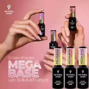 Victoria Vynn Hardi Mega Base Top UV LED Gel Polish SHIMMER PINK PEACH NEW SALE! - Picture 1 of 18