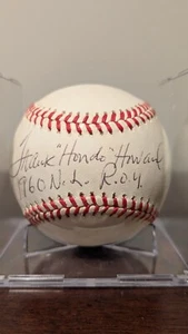 Frank "Hondo" Howard 1960 NL ROY Insc Autographed Official MLB baseball GTP - Picture 1 of 6
