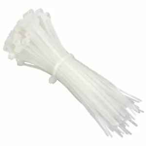 50 Stck. Selbstsichernde Kabelbinder 4 mm × 200 mm Nylon Kunststoffdraht Reißverschluss Schnurband - Bild 1 von 8