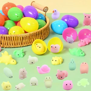 24 Pcs Easter Eggs Filled with Mochi Squishy Toys for Kids, Stuffed Basket Stres - Picture 1 of 12