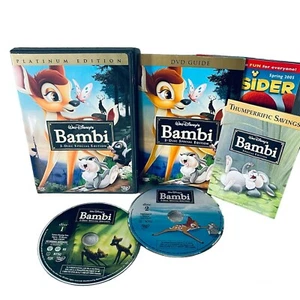 Walt Disney’s Bambi DVD 2-Disc Set Platinum Edition Booklet Games Backstage Lot - Imagen 1 de 7