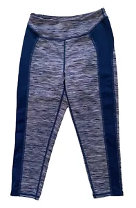 Z by Zella Girl's Size M (8-10) Blue Pink Marled Cropped Leggings - Picture 1 of 4