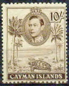 CAYMAN  ISLANDS- 1938 – 10sh CORONATION –VF ** - Bild 1 von 2