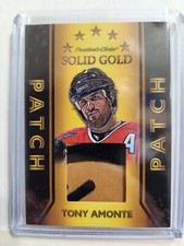 Tony Amonte 2022 President’s Choice Solid Gold Jersey PATCH card #’d 1/3 Chicago