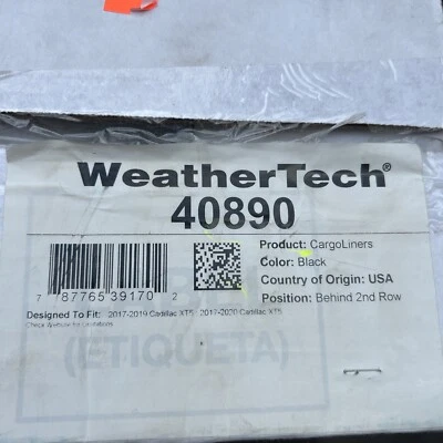 Коврик багажника WeatherTech Cargo Liner для Cadillac XT5 2017-2023 годов выпуска, черный - Изображение 1 из 3