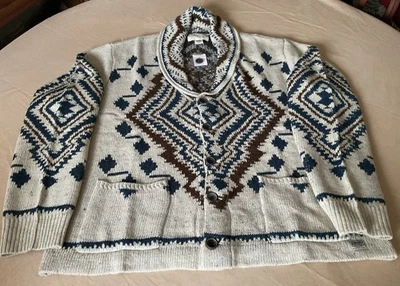 Ralph Lauren Denim Supply Aztec Southwestern Indian Shawl Cardigan Sweater XXL - Image 1 of 4