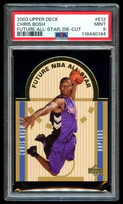 2003-04 Upper Deck Future All Star Die Cut #E12 Chris Bosh PSA 9 MINT Rookie RC - Image 1 of 2