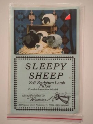 Jane Anderson's WHIMSIES Sleepy Sheep Full Size Sewing PATTERN 2007 UC Lamb  - Image 1 of 2
