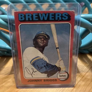 1975 Topps Johnny Briggs 123 Milwaukee Brewers - Picture 1 of 2