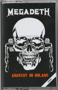 MEGADETH "Anarchy In Milano" CASSETTE Live 5/24/88 Rare SLAYER Metallica THRASH - Picture 1 of 2