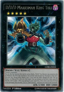 YuGiOh D/D/D Marksman King Tell Rare 1st Clash of Rebellions CORE-DE052 Englisch - Bild 1 von 1