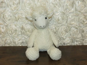 Manhattan Toy Co Adorables Sititng Mama Llama Lou Creamy White 14” Plush 2017 - Picture 1 of 3