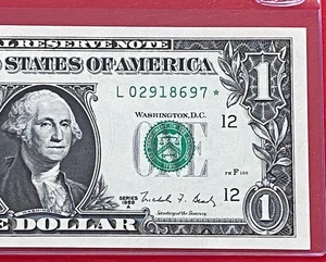 1988 A  STAR NOTE $1 DOLLAR BILL ( SAN FRANCISCO L ) UNCIRCULATED - Picture 1 of 3