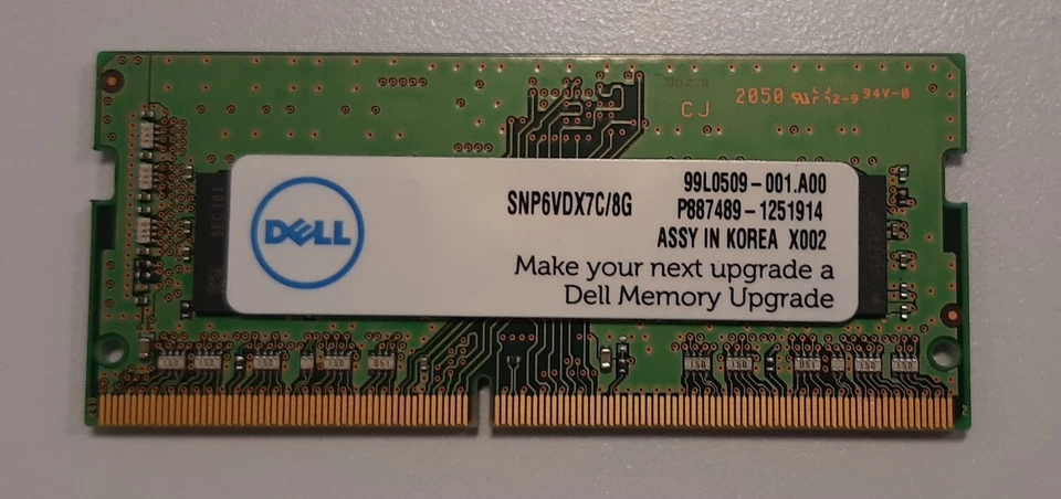 Dell 16GB PC4-3200 DDR4 3200MHz SO-DIMM LAPTOP RAM (2x8GB) - Image 1 of 1