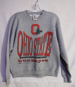 Vintage Ohio State Sweatshirt Gr. Medium grau Football NCAA USA 80er/90er - Bild 1 von 4
