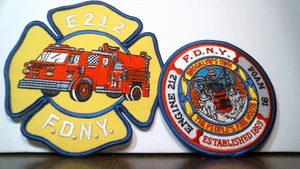 Vintage 2er Set F,D,N.Y. Motor 212 Aufnäher - NEU - Bild 1 von 1