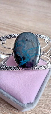 Chrysocolla/ Malachit  Armspange - Bild 1 von 3