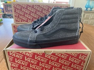 Sneakers donna VANS SK8-Hi slim zip pelle screpolata taglia 6 - Foto 1 di 7
