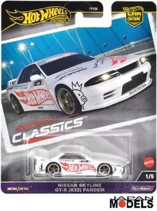 NISSAN SKYLINE GT-R R32 PANDEM 1:64 Die Cast Hot Wheels Real Riders Car Culture - Foto 1 di 2