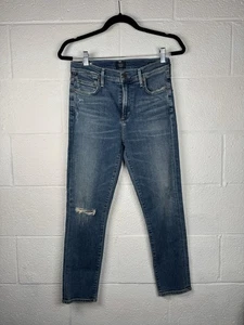 Citizens of Humanity Rocket Crop 28 High Rise Skinny Sculpt Denim Blue - Bild 1 von 15