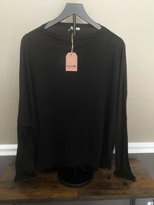 Blusa Top Grace & Emma Mujer Manga Larga Talla 3XL Negra Transparente Envío Gratis - Imagen 1 de 5