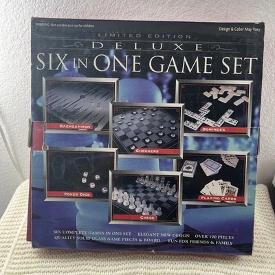 Glass Chess/Checkers Elegant Set 13.75 x 13.7 -Clear vs. Frosted - Image 1 of 3