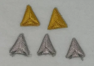 Vintage 1970s BSA Boy Scouts of America New Arrowhead Silver and Gold Patches - Picture 1 of 4