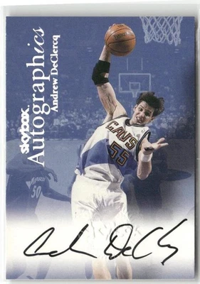 1999-00 SkyBox Premium #NNO Andrew DeClercq Autographics - Image 1 of 2