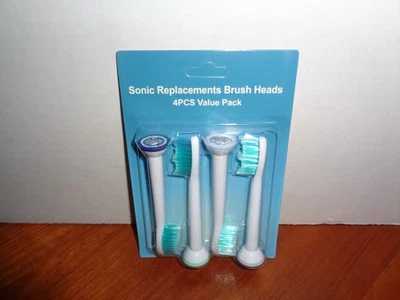 Sonic Care Compatible with Power Up Toothbrushes 4 Toothbrush Heads P-HX-6014 - Image 1 of 2