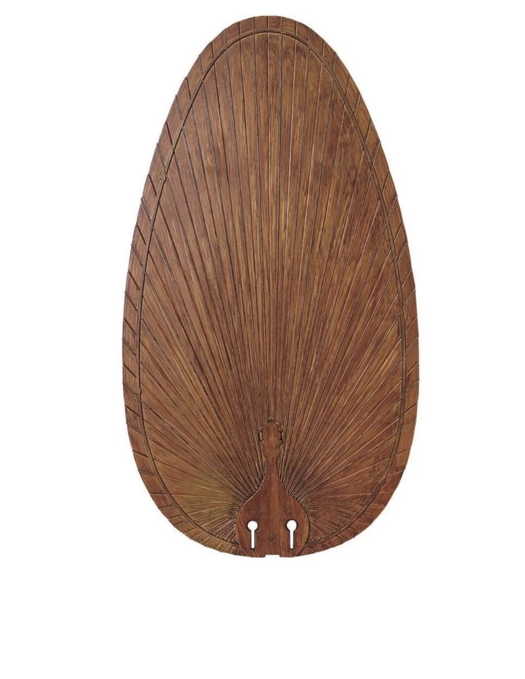 Fanimation BPP4BR 52” Set Of 5 Brown Plastic Composite Palm Blades - Image 1 of 2