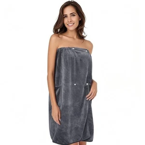 Women's Spa Wrap Microfiber Lightweight Knee Length Bath Body Wrap Shower Tow... - Picture 1 of 8