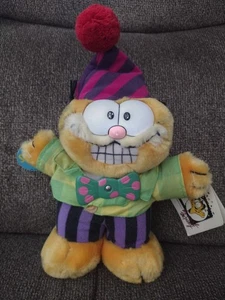 Vintage Dakin Garfield's 10th Birthday Party Time Plush Spinning Bow Tie 1981 - Picture 1 of 14