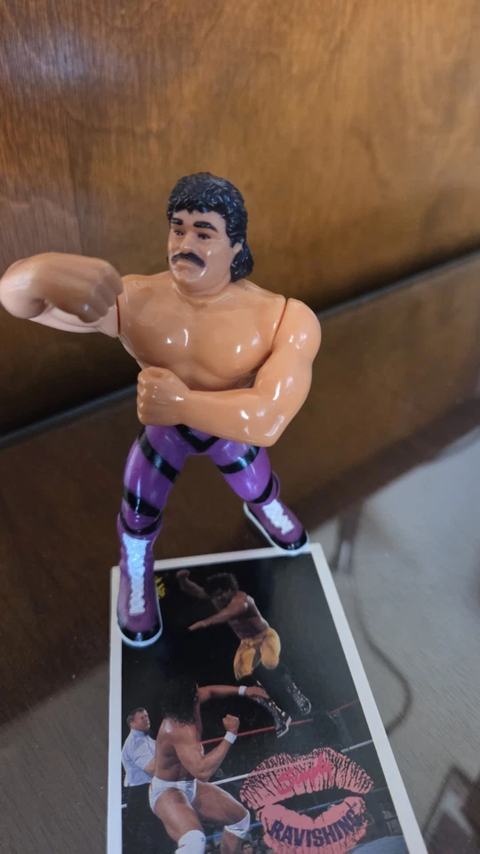 Figura de lucha deportiva Hasbro 1990 vintage WWF Ravishing Rick Rude Titan Foto 1 de 4