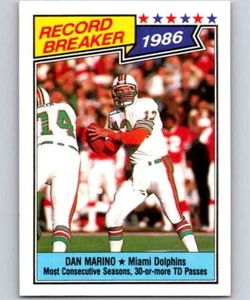 1987 Topps #6 Dan Marino VG Very Good Dolphins RB - Picture 1 of 2