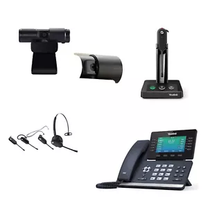 Yealink SIP-T54W IP 4.3-Inch Display Phone Bundle, WH63 Mono Headset, Pack of 4 - Picture 1 of 3