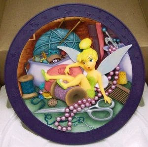 PETER PAN DISNEY 3D RELIEF COLLECTOR PLATE "TINK TINKERBELL WHERE ARE YOU" #45 - Picture 1 of 6