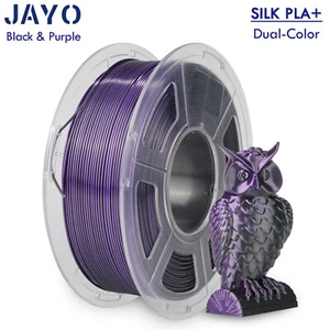 JAYO filamento stampante 3D doppio colore nero e viola SETA PLA+ 1,1 kg 1,75 mm lucido - Foto 1 di 10